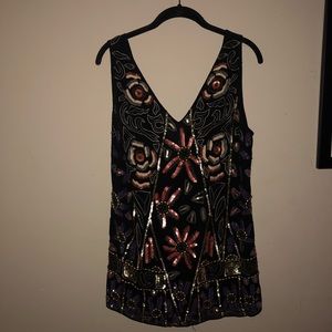 Free People Sequin and Beaded Embellished Dress